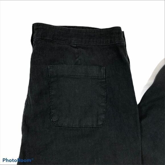 NYDJ Black Linen Blend Pants Size 16 Lift Tuck - Picture 5 of 11